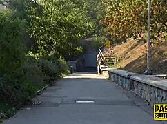 Fetish Babe Toys and Gets Anal Creampie Submissive