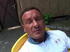 Titus and lauro giotto pick up horny chick for public threesome