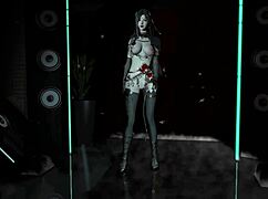 3D Cute Asian Slut in Lingerie Cheats with Massive Cock