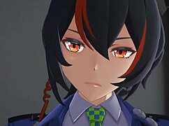 3D Cartoon Hentai Blowjob Ends in Messy Creampie Action Scene