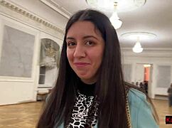 Picked up a shy girl at theater, banged her in gallery