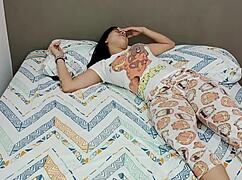 violeta has fever, so i insert my thermometer in her mouth to check how hot she is