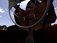 Second Life Black Man FUCKS Black Woman at Drive-In