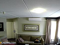 Producer gets sucked by black babe in fake audition