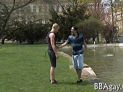 Coarse homo sex happening in a casual way