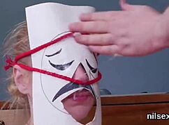 spicy chick brought to anus asylum for painful treatment, oops i mean anus asylum