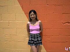 Real teens - hot Asian teen Lulu Chu drilled at casting