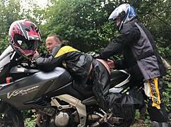 gay biker gets fisted by nymphofist in extreme anal scene