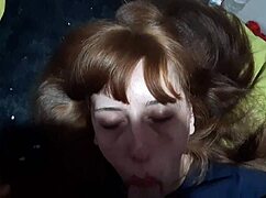 Watch the teen suck her stepbrother's big cock?