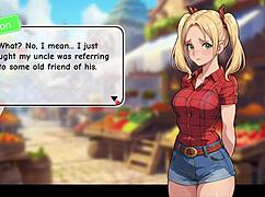 Redhead flight attendant starts honeysun gameplay intensely