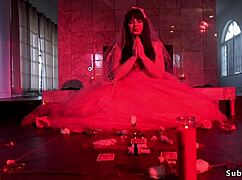 Milf Bride Feels Intense DP Gangbang Anal Orgy Pain