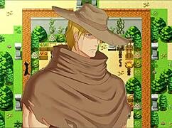 Pink-haired demongirl in Succubus Covenant hentai sex scene riding monster cock.