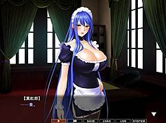 asian maid gives blowjob in close up scene