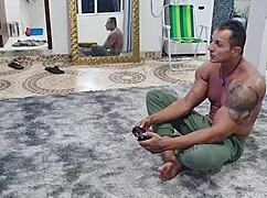 She interrupted my game, so I fucked her ass hard.