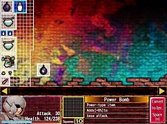 Anime dungeon adventure scene.