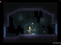 Cute blonde with big ass fucked by monster cock in pornplay game