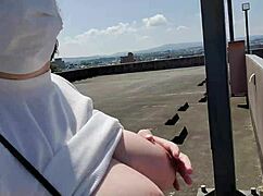 frustrated married woman masturbates outdoors with tits exposed 😩