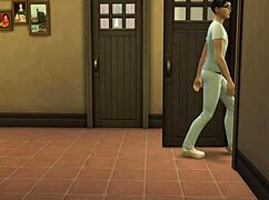 Stepmom catches nerdy stepson masturbating and fucks him hard in his room.