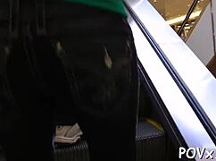 Legal teen explores tight pussy in pov