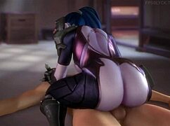 hot widowmaker 3d sfm compilation