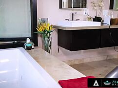 Nurumassage gorgeous redhead inspector gets really nasty with the masseuse's pussy