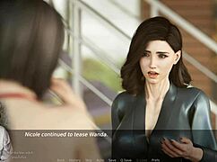 Ms denvers plays with big tits in game 😏