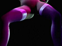 striptease with a hot blonde that dances with music 3d porn 😍