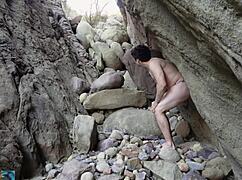 Cave Woman Came Over for Some Homemade Fun and Got Every Hole Stuffed Outdoors!