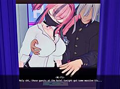 Watching Two Brothers Fucking Blonde Witch With Big Tits And Ass In Online Game Ntr Part 4