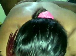 BBW deepthroats, gets anal pounded, then facial cum in mouth.