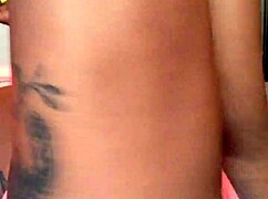 ebony twerks after showing her fat cameltoe. i messed up the words but it was sexy