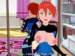 Gwen Tennyson Fucks in Front of Mirror in 3D POV Preview