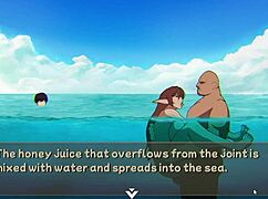 in this hentai game ntr rice part 6, my friend gets fucked on the beach with big tits and ass