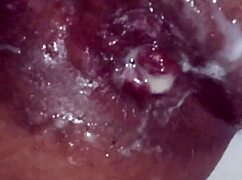 wish it was real cum dripping from my hole after anal assfucking clothes ripped masturbation