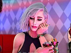 dancing with ms denvers in the nightclub game, anime style 😎