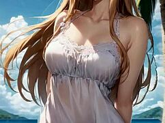 Did she see them watching her masturbate in 3D anime?