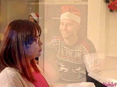 Kacie Castle and Vina Sky in Family Pies! Xmas Eve Gets Naughty!