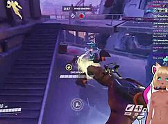 Wow, Vtuber Lewdneko plays Overwatch and gets spanked hard in part 2!