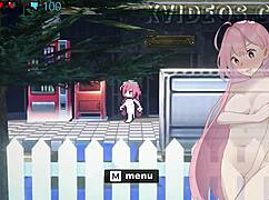 Nude College Girl Hazuka Shiina Roams in Wild Anime Hentai Game