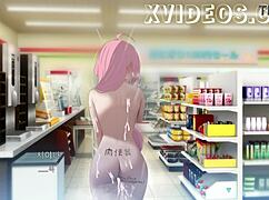 Nude College Girl Hazuka Shiina Roams in Wild Anime Hentai Game