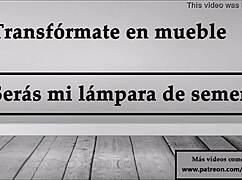 Transform Into Furniture For Semen Lamp Jerk Off Instructions In Spanish.