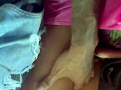 young latina brunette enjoys intense session in shower