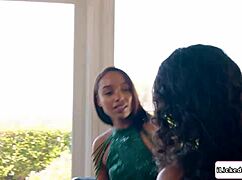 Ebony Lesbian Model Scissoring Big Tits Milf Coach