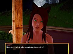 My new family playing a fun game together.