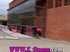 Blonde Milf Rides Outdoors In Barcelona Salon Public Trio Unexpected Part One