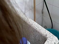 I aprove that the hot of my stepsister is distrated washing clothes to give her a good fuck with my enorme polla parte2