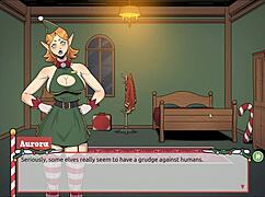 Naughty Elf Fucks Sexy Santa Wife in Xmas Hentai Game
