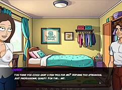 Morty's Sister Gives Fan Blowjob in Portal Porn Demoniums Parody Hentai Game Episode 3