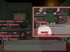 Naughty Elf Fucks Sexy Santa Wife in Xmas Hentai Game