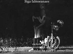 married milf shows off in skirt cuckold watches voyeur films outdoor